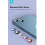 Proteggi lenti diamantate iPhone13 &13 Mini Cornice Red