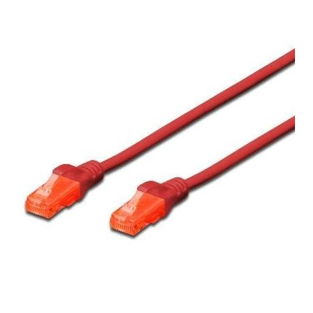 Cavo Di Rete Dritto Non Schermato Cat.6E 3 Mt Rosso (Dk1614030R)
