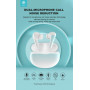 Auricolare TWS wireless EM412 con ENC TWS-M4 Bluetooth V.5,2