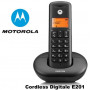 TELEFONO CORDLESS E201 MOTOROLA NERO