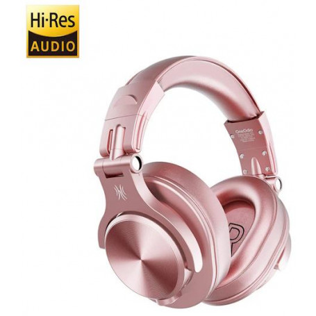 OneOdio Fusion A70 Hi-Res Cuffie DJ Wireless, Cavo e Microfono Rose Gold