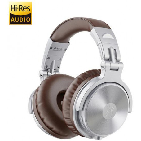OneOdio Studio Wireless C Hi-Res Cuffie DJ Bluetooth 5.0 Silver/Brown