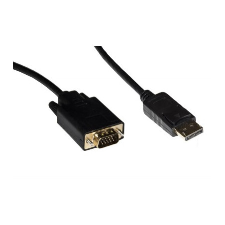 Cavo Display Port Dp Maschio A Vga 15 Poli Maschio 1.8Mt (Lkcdv018)