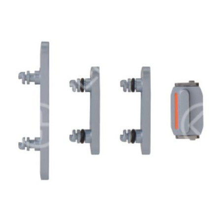 Set pulsanti laterali per iPhone 15/15 Plus blu 