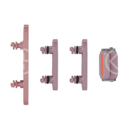 Set pulsanti laterali per iPhone 15/15 Plus rosa 