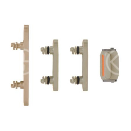 Set pulsanti laterali per iPhone 15/15 Plus giallo