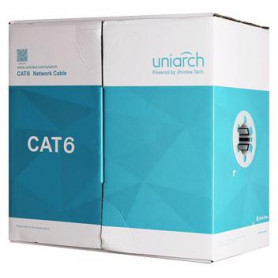 Cavo ethernet CAT6 UTP PVC 8 fili 24AWG, Rame, 305metri