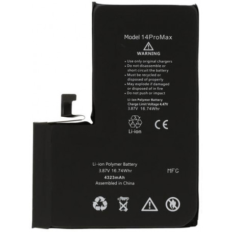 IP 14 Pro Max Batteria Diagnostica 4323 mAh Nero S+