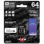 GoodRAM microSD IRDM 64GB UHS I U3 A2 + adapter - IR-M2AA-0640R12