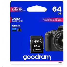 GoodRAM Scheda SD 64GB SDXC GoodRAM - retail blister - S1A0-0640R12