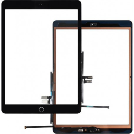 Touch Con pulsante per iPad 7 & 8 Generazione A2197 - A2200 - A2270 Nero