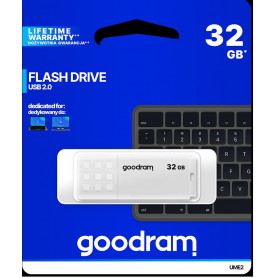 GoodRAM Pendrive 32GB UME2 white USB 2.0 - retail blister - UME2-0320W0R11