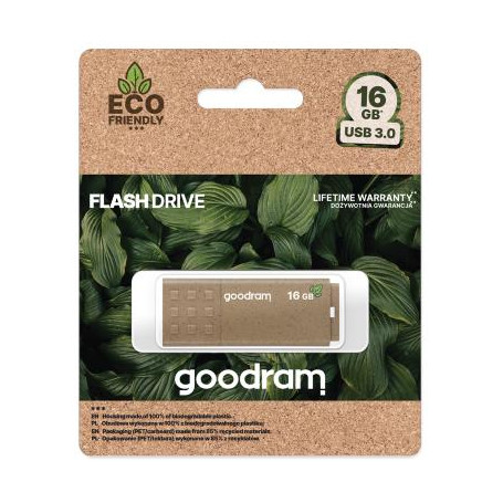 GoodRAM Pendrive 16GB UME3 GREEN USB 3.0 - retail blister - UME3-0160EFR11
