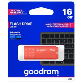GoodRAM Pendrive 16GB UME3 orange USB 3.0 - retail blister - UME3-0160O0R11