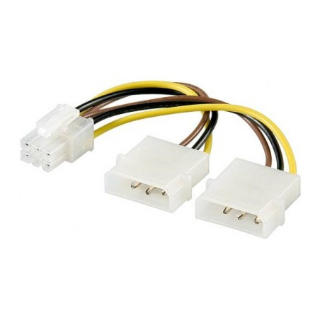 Cavo Sdoppiatore Alimentazione Molex A 6Pin Per Sk Video Pci-E (Akpcip6)