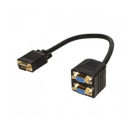 Cavo Splitter Vga 1 Con Maschio E 2 Femmina Vga (Lkadat06)