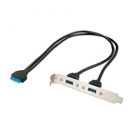 Cavo Usb Con Staffa Metallica Usb 3.O Tipo A 20 Poli Icd (33096)