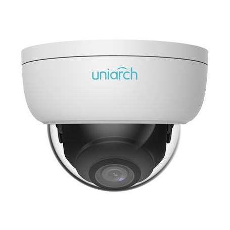 2MP Uniarch Minidome IPCamera, Ottica 2.8mm Ultra265, Ik10