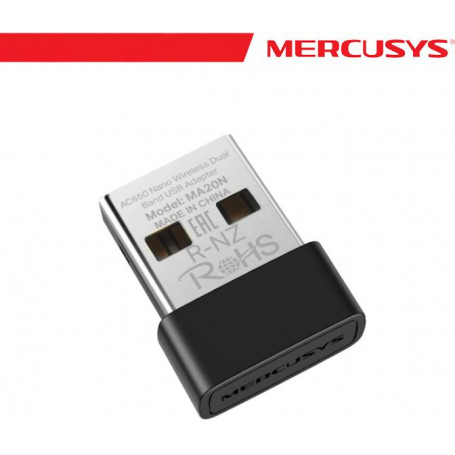 Mercusys AC650 Nano Wireless Dual Band USB Adapter - MA20N