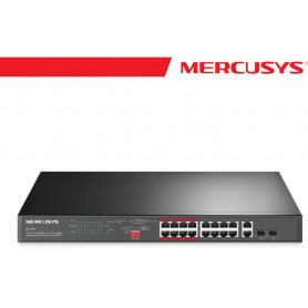 Mercusys 16-Port 10/100Mbps + 2-Port Gigabit Rackmount Switch - MS118CP