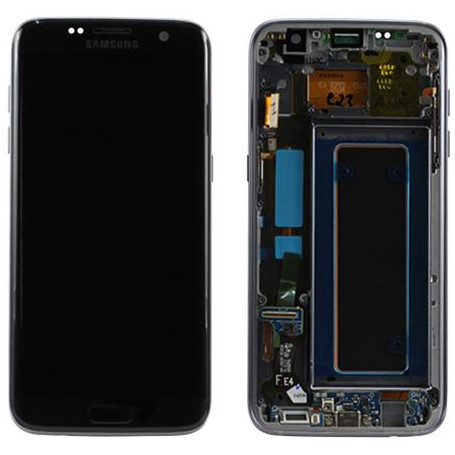 LCD + TOUCH PER GALAXY S7 EDGE ORIGINALE NERO GH97-18533A