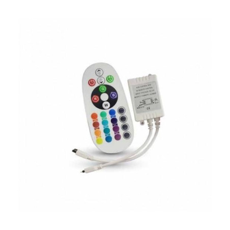 Controller Infrarosso Ir Vt-2472 Per Striscia Led Strip Rgb Con Telecomando 24 Tasti (3625)
