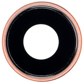 Cornice fotocamera con lente per iPhone XR Coral