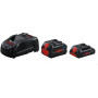 1600A0214A,Set 2 batteria 18V 4.0Ah + 5.5 Ah + Caricabatteria