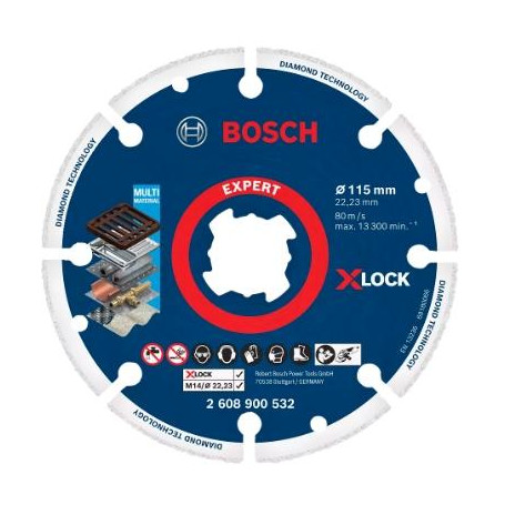 2608900532,X-LOCK disco diamantato per metallo 115 mm