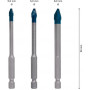 2608900595,Set punte per piastrelle HardCeramic, 3pz 