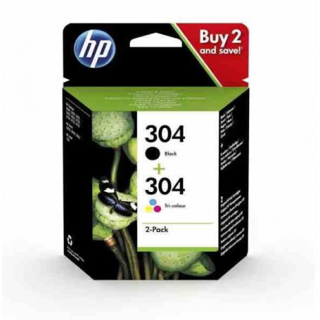 Cartuccia Originale 3Jb05Ae N.304 Kit Nero + Colore