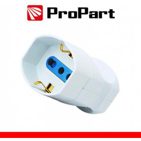 Presa volante Bipasso/Schuko 2P+T
