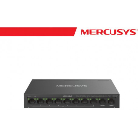 Mercusys 8-Port PoE+ 10/100 Mbps + 2 Gigabit Port Switch - MS110CP