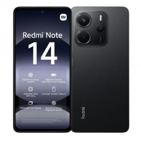 Smartphone Redmi 14 6+128Gb Midnight Black Nero 4G Dual Sim