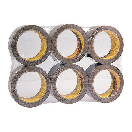 Nastro Adesivo 50Mm X 66Mt - Avana (6 Pezzi)