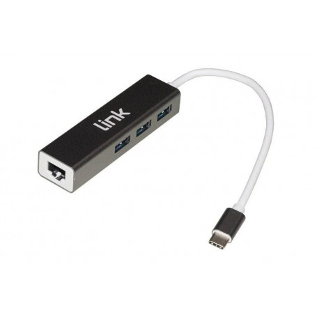 Hub 3 Porte Usb Type-C Usb 3.0 + Gigabit (Lkhub303)
