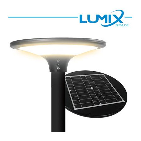 Testa Palo Solare LED 150W con Pannello Fotovoltaico e Sensore – 4000K IP65
