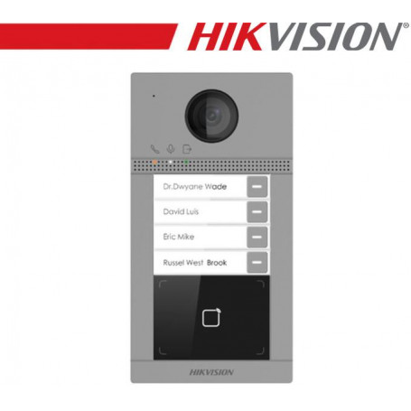 Hikvision 4 Buttons Metal Villa Door Station - DS-KV8413-WME1(C)