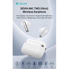 Auricolari carica wireless ANC TWS Ultra1 annullamento rumore esterno Bianchi