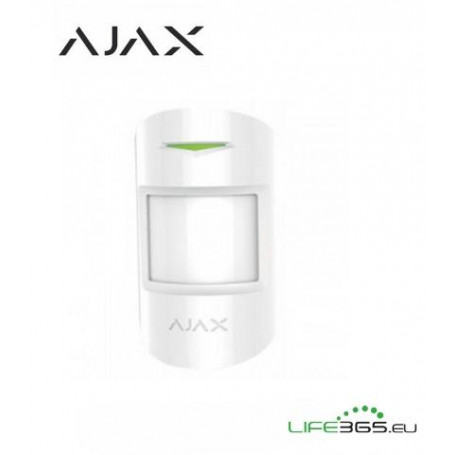 Ajax CombiProtect Rilevatore di Movimento e Rottura Vetro Pet Immune bianco