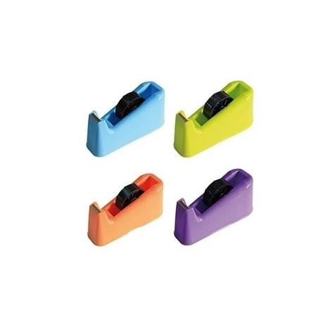 Dispenser Da Banco Per Nastri Adesivi 33/66 Mt - Colori Fluo Assortiti