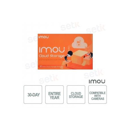 Imou New Cloud Storage Plus - Abbonamento Cloud 30gg per un anno
