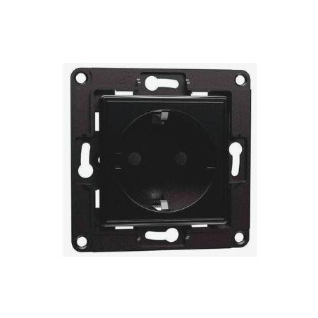 Shelly Wall Socket 1, Presa a muro EU/Schuko Nera