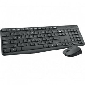 Kit Mk235 Tastiera + Mouse Wireless Nera