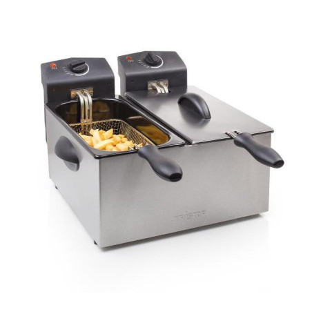 Friggitrice Ad Olio Doppia 6L Acciaio (Fr-6937)