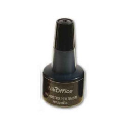 Inchiostro Per Timbro Cuscinetto - Flacone 30Ml. - Nero