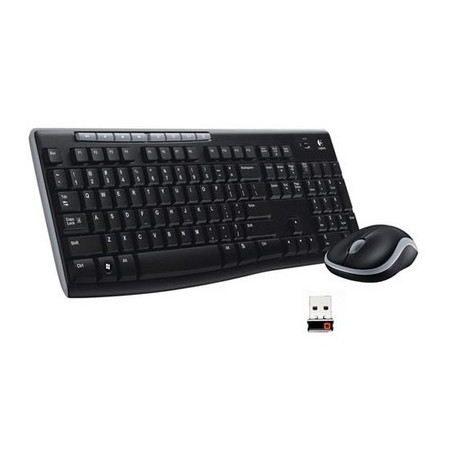 Kit Mk270 Tastiera + Mouse Wireless Nera