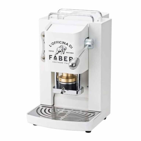 Macchina Da Caffe' A Cialde Pro Deluxe Pure White Cromato