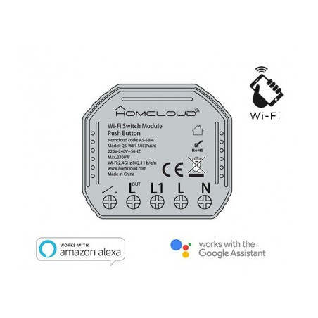 Modulo Pulsante Intelligente Wi-Fi Da Incasso (As-Sbm1)