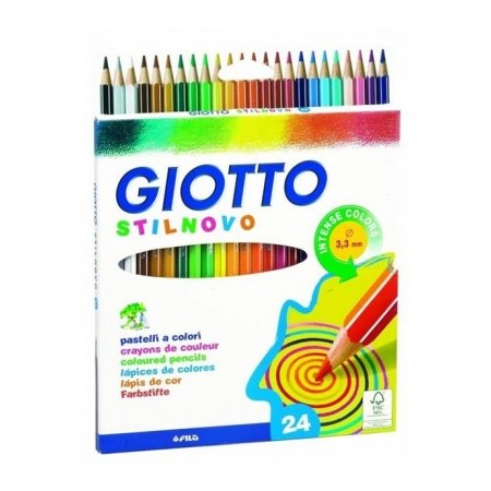 Pastelli Colorati Giotto Stilnovo - 24 Pezzi